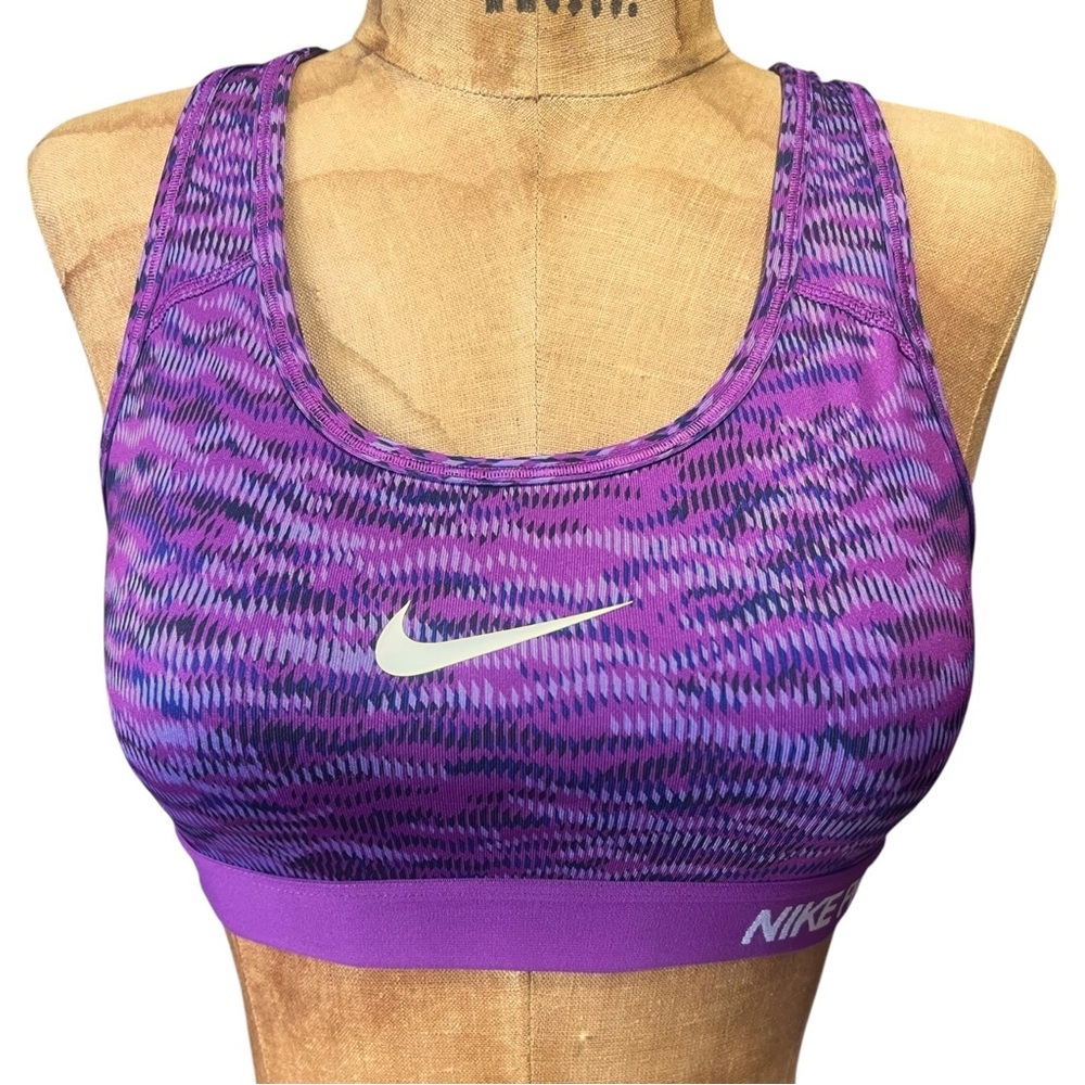 Nike Pro Purple Sports Bra EUC S - Picture 2 of 7